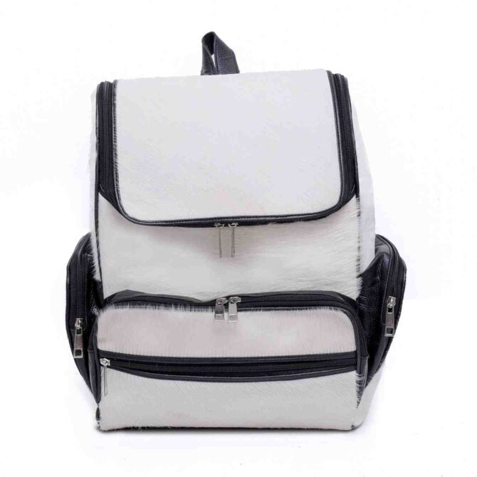 Cowhide Backpack Genuine Leather Backpack with Laptop Compartment - Womens Cowhide Hair On Backpack –Travel Backpack, Diaper Bag Backpack Women