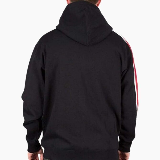 Mass Effect N7 Costume Fleece Bomber Black Hoodie - Image 4