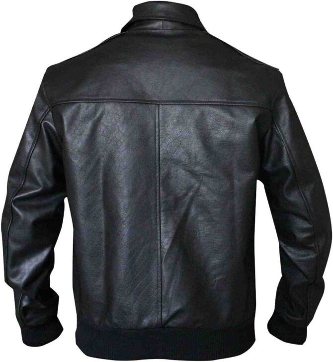 Happy Days Arthur Fonzie Fonzarelli Bomber Black Leather Motorcycle Vintage Jacket - Image 4