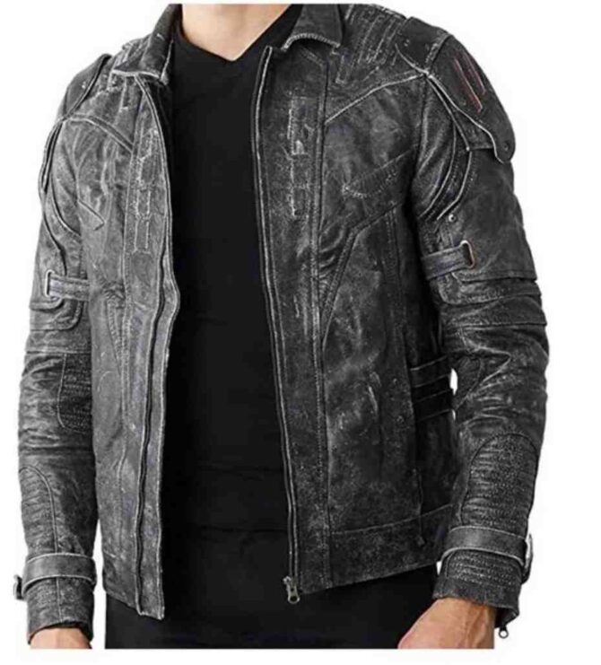 Transformers AutoBot Orion Pax Optimus Prime Costume Cosplay Distressed Leather Jacket - Image 2