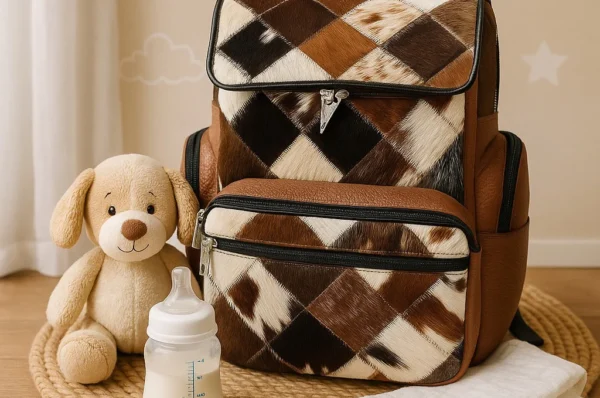 Best Cowhide Leather Diaper Bags for Modern Moms | Tressano