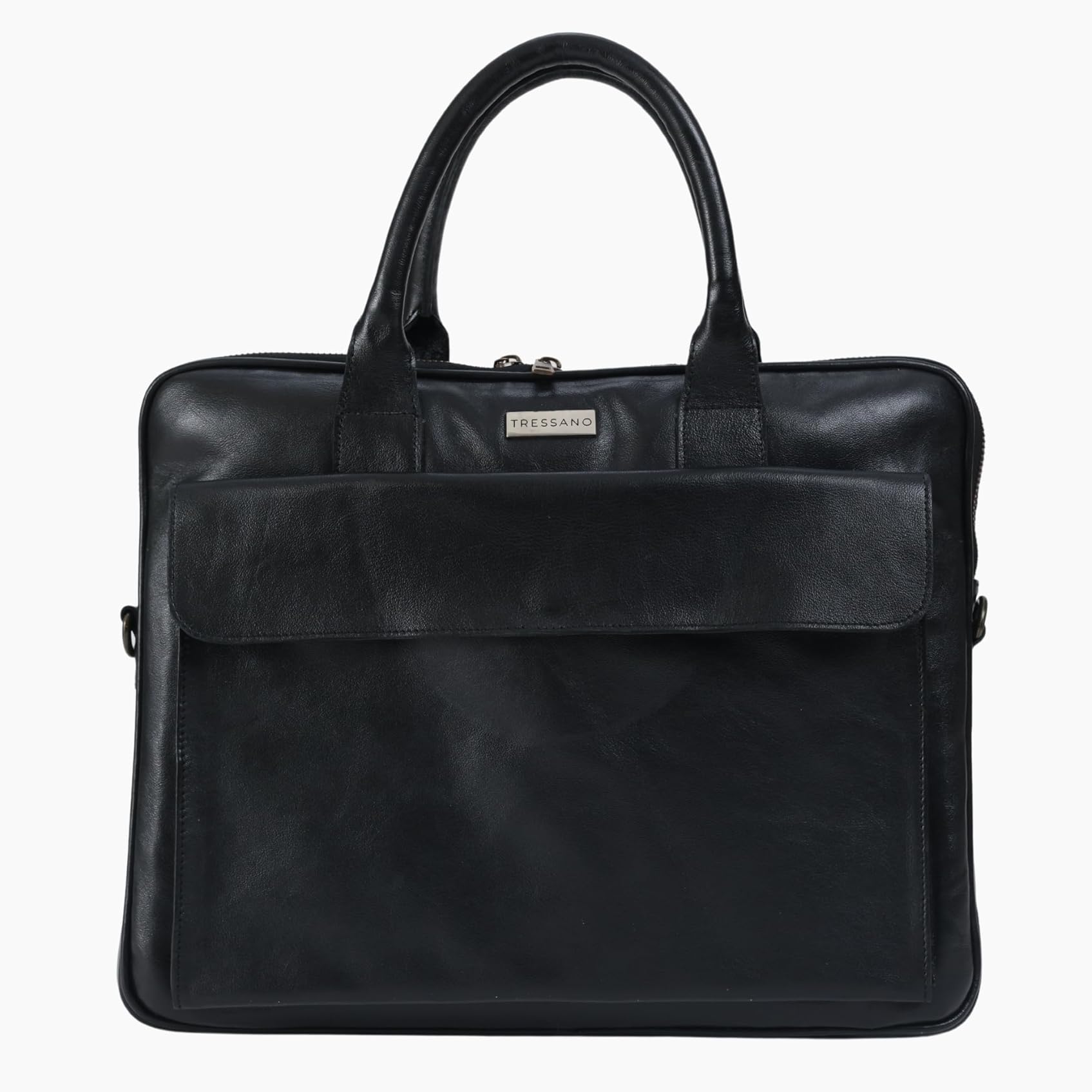 Finished Leather Laptop Bag for 15" – Slim Business Durable & Stylish Travel & Work Messenger Bag - Image 6