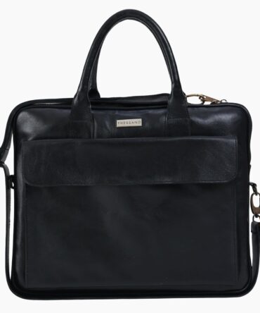 Finished Leather Laptop Bag for 15" – Slim Business Durable & Stylish Travel & Work Messenger Bag