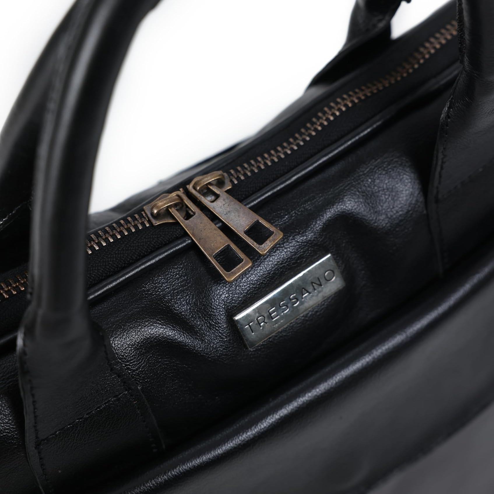 Finished Leather Laptop Bag for 15" – Slim Business Durable & Stylish Travel & Work Messenger Bag - Image 4